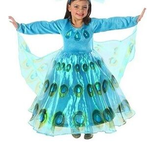 Peacock Princess Kids Costume